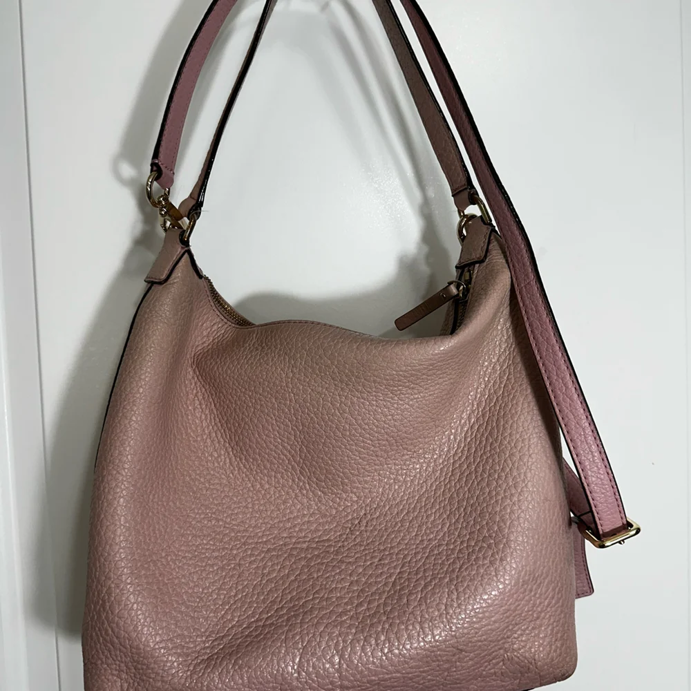 Kate Spade Prospect Place Kaia Pink Pebbled Leather Hobo Shoulder Crossbody Bag